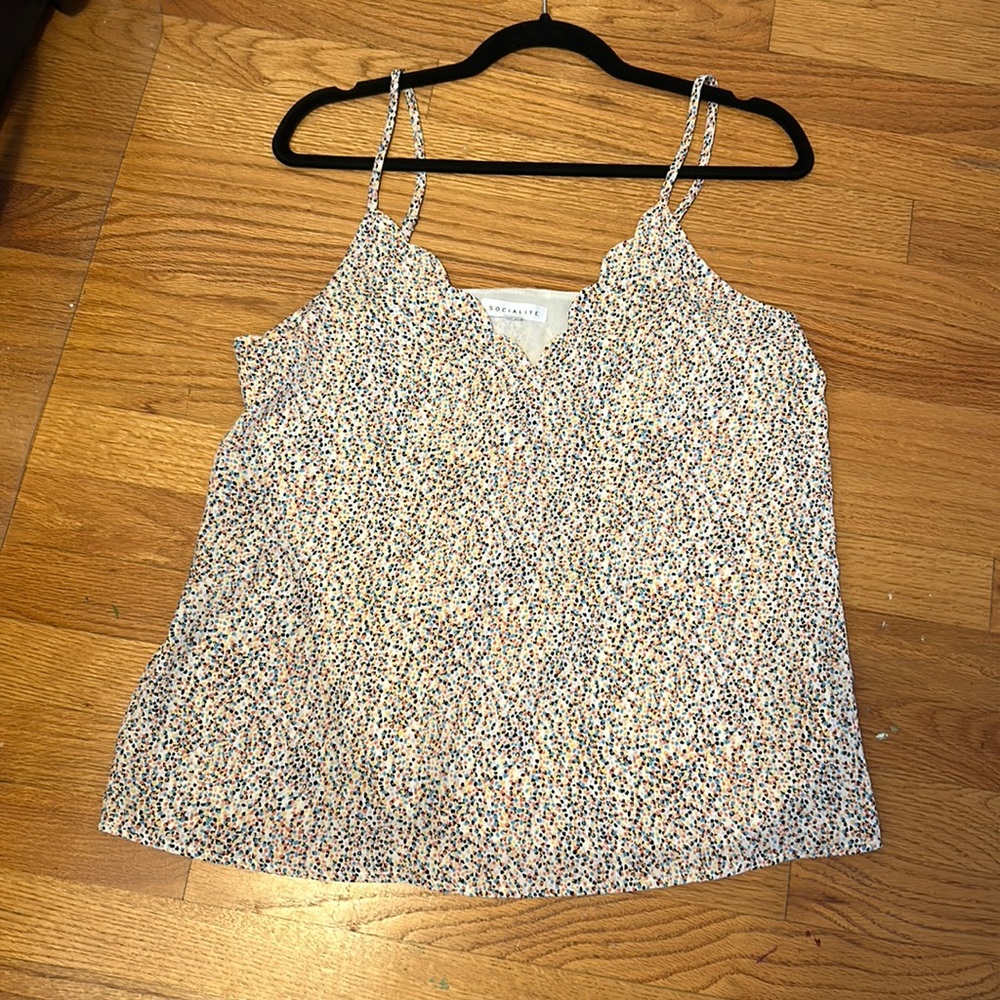 Socialite Colorful Tank Top (Size: M)